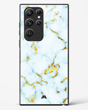 White Gold Marble Glass Case Phone Cover (Samsung)