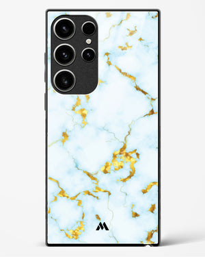 White Gold Marble Glass Case Phone Cover (Samsung)