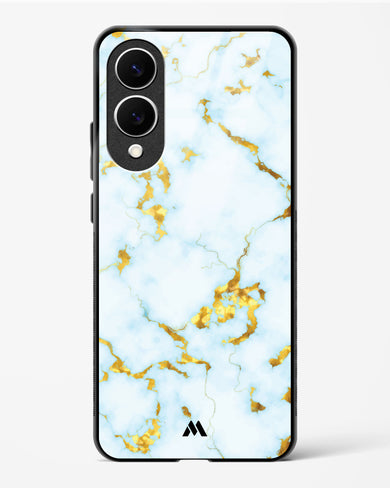 White Gold Marble Glass Case Phone Cover (Samsung)