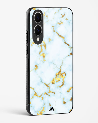 White Gold Marble Glass Case Phone Cover (Samsung)