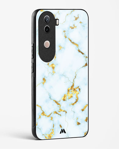 White Gold Marble Glass Case Phone Cover (Vivo)