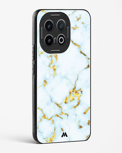 White Gold Marble Glass Case Phone Cover (Vivo)