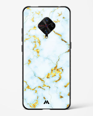 White Gold Marble Glass Case Phone Cover (Vivo)