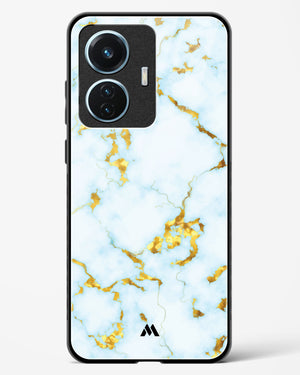White Gold Marble Glass Case Phone Cover (Vivo)