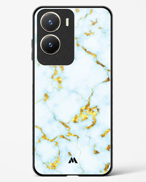 White Gold Marble Glass Case Phone Cover (Vivo)
