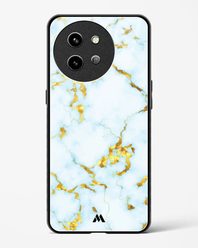 White Gold Marble Glass Case Phone Cover (Vivo)
