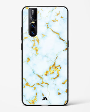 White Gold Marble Glass Case Phone Cover (Vivo)