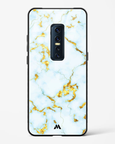White Gold Marble Glass Case Phone Cover (Vivo)