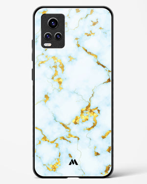 White Gold Marble Glass Case Phone Cover (Vivo)