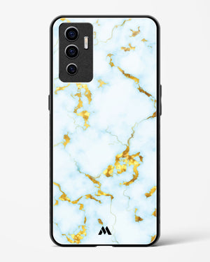 White Gold Marble Glass Case Phone Cover (Vivo)