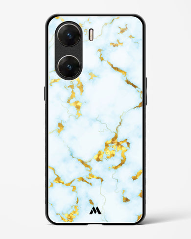 White Gold Marble Glass Case Phone Cover-(Vivo)