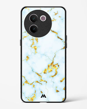 White Gold Marble Glass Case Phone Cover (Vivo)