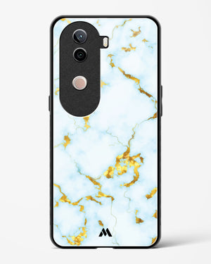 White Gold Marble Glass Case Phone Cover (Vivo)