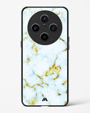 White Gold Marble Glass Case Phone Cover (Vivo)
