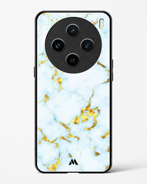 White Gold Marble Glass Case Phone Cover (Vivo)