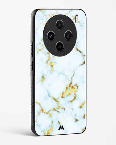 White Gold Marble Glass Case Phone Cover (Vivo)
