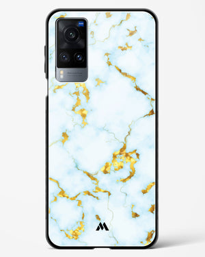 White Gold Marble Glass Case Phone Cover (Vivo)
