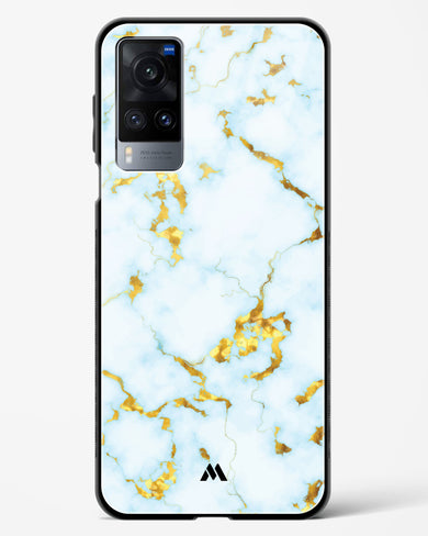 White Gold Marble Glass Case Phone Cover-(Vivo)