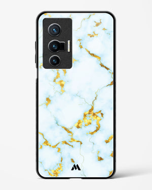 White Gold Marble Glass Case Phone Cover-(Vivo)