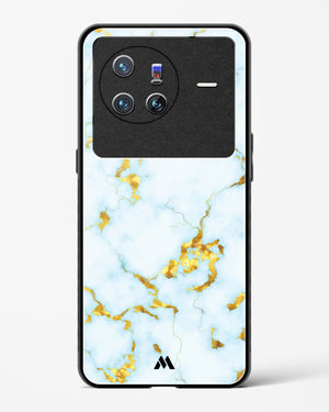 White Gold Marble Glass Case Phone Cover-(Vivo)