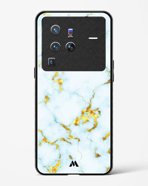 White Gold Marble Glass Case Phone Cover (Vivo)