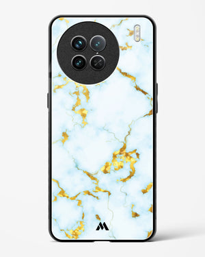 White Gold Marble Glass Case Phone Cover-(Vivo)