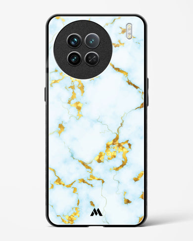 White Gold Marble Glass Case Phone Cover (Vivo)