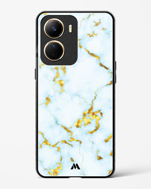 White Gold Marble Glass Case Phone Cover-(Vivo)