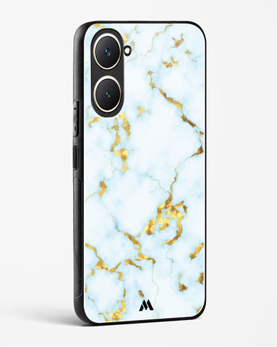 White Gold Marble Glass Case Phone Cover (Vivo)