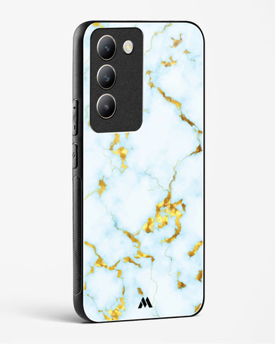 White Gold Marble Glass Case Phone Cover (Vivo)