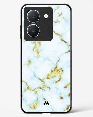 White Gold Marble Glass Case Phone Cover-(Vivo)