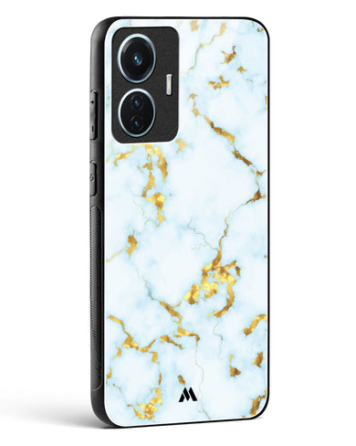 White Gold Marble Glass Case Phone Cover (Vivo)