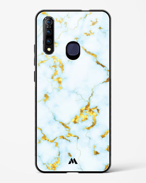 White Gold Marble Glass Case Phone Cover (Vivo)