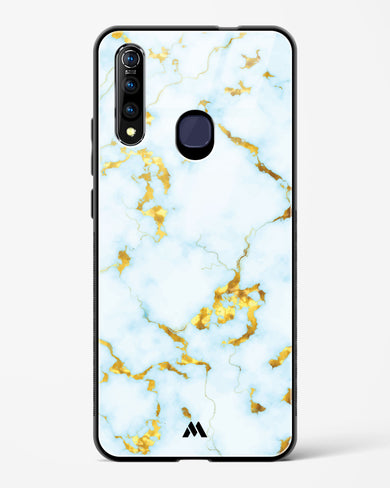 White Gold Marble Glass Case Phone Cover-(Vivo)