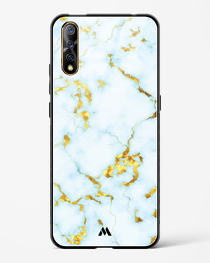 White Gold Marble Glass Case Phone Cover-(Vivo)