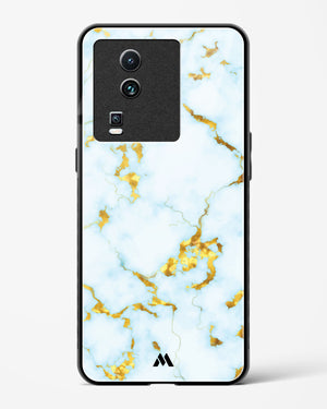 White Gold Marble Glass Case Phone Cover-(Vivo)