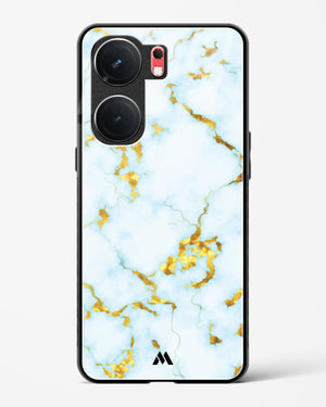 White Gold Marble Glass Case Phone Cover (Vivo)