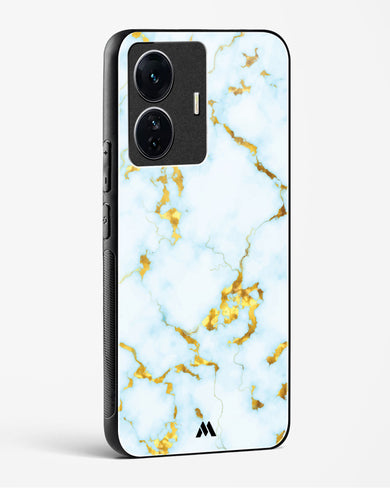 White Gold Marble Glass Case Phone Cover (Vivo)