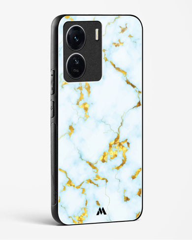 White Gold Marble Glass Case Phone Cover-(Vivo)