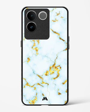 White Gold Marble Glass Case Phone Cover (Vivo)