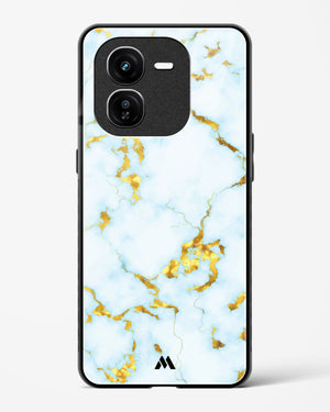 White Gold Marble Glass Case Phone Cover (Vivo)