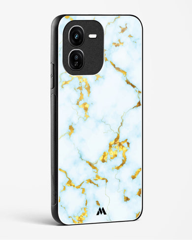 White Gold Marble Glass Case Phone Cover (Vivo)