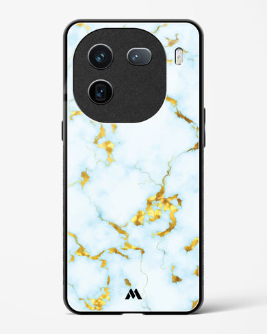 White Gold Marble Glass Case Phone Cover-(Vivo)