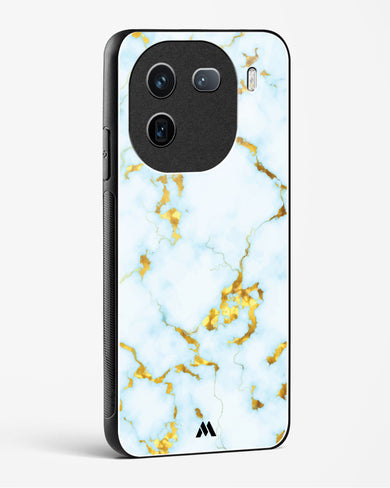 White Gold Marble Glass Case Phone Cover-(Vivo)