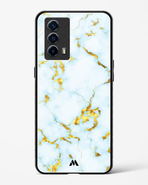 White Gold Marble Glass Case Phone Cover-(Vivo)