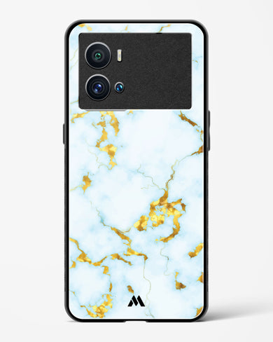 White Gold Marble Glass Case Phone Cover-(Vivo)