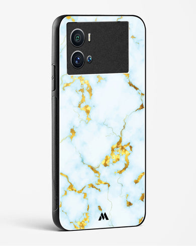 White Gold Marble Glass Case Phone Cover-(Vivo)