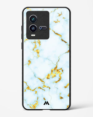 White Gold Marble Glass Case Phone Cover-(Vivo)