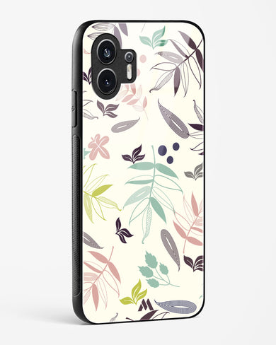 Autumn Leaves Glass Case Phone Cover-(Nothing)