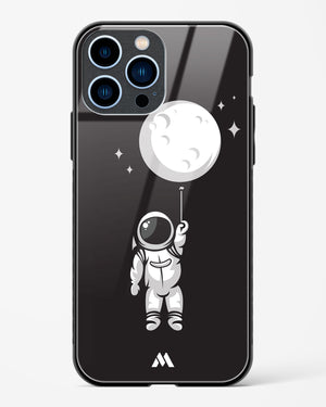 Moon Balloon Glass Case Phone Cover-(Apple)